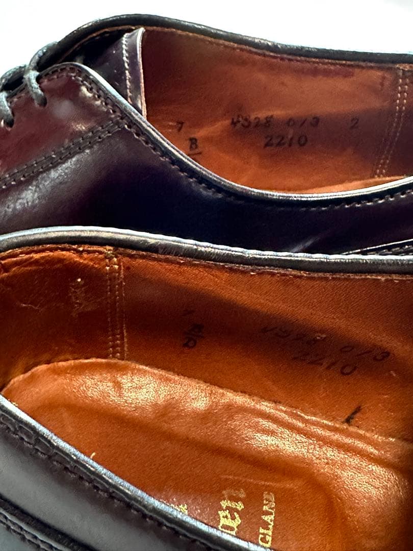 【美品良靴】ALDEN CORDVAN BURGUNDY UTIP 7D2210