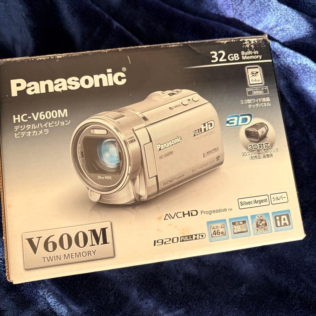 【SD付】Panasonic HC-V600M ビデオカメラ フルHD 箱付き
