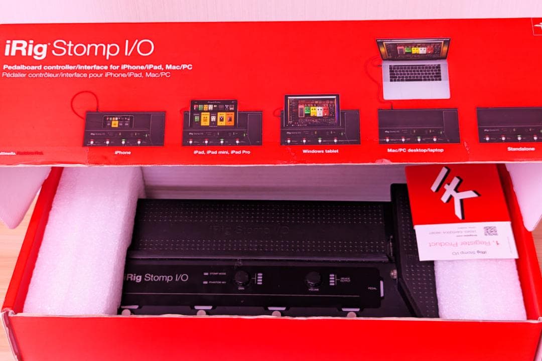 iRig Stomp I/O ペダルコントローラー IK Multimedia iRig Stomp I/O ペダルボード・コントローラー