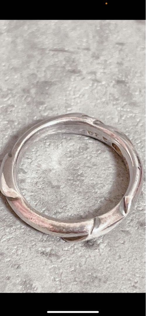 ジョージジャンセン　ヴィンテージ　シルバー ツイストデザイン リング