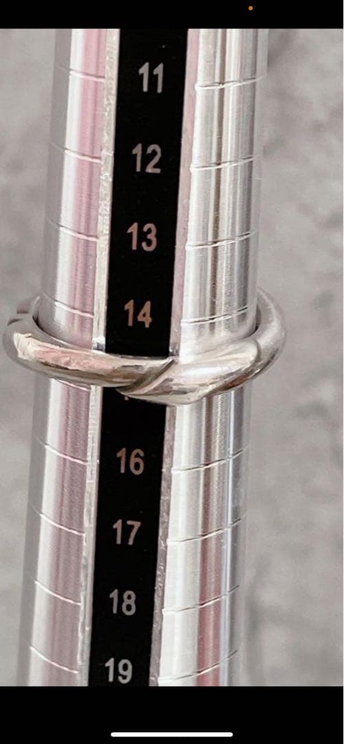 ジョージジャンセン　ヴィンテージ　シルバー ツイストデザイン リング