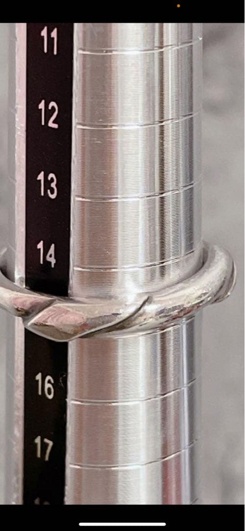 ジョージジャンセン　ヴィンテージ　シルバー ツイストデザイン リング