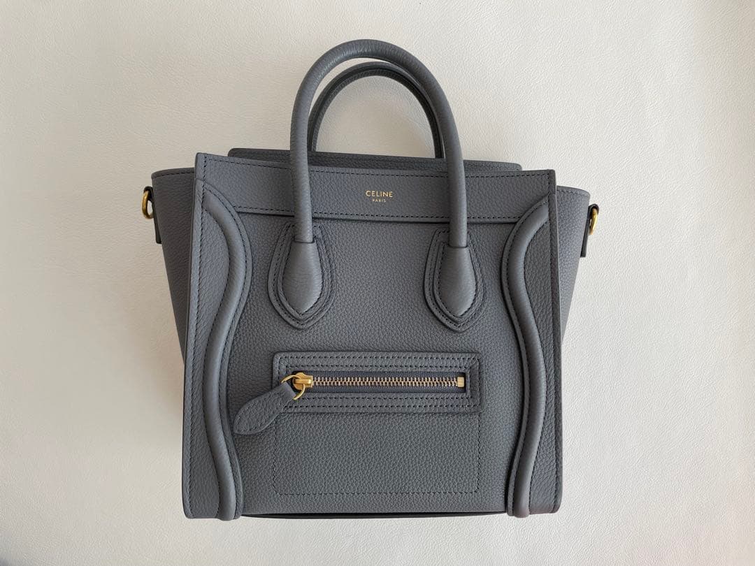 【専用】美品 セリーヌ 【CELINE】ラゲージ ナノ Nano コール グレー