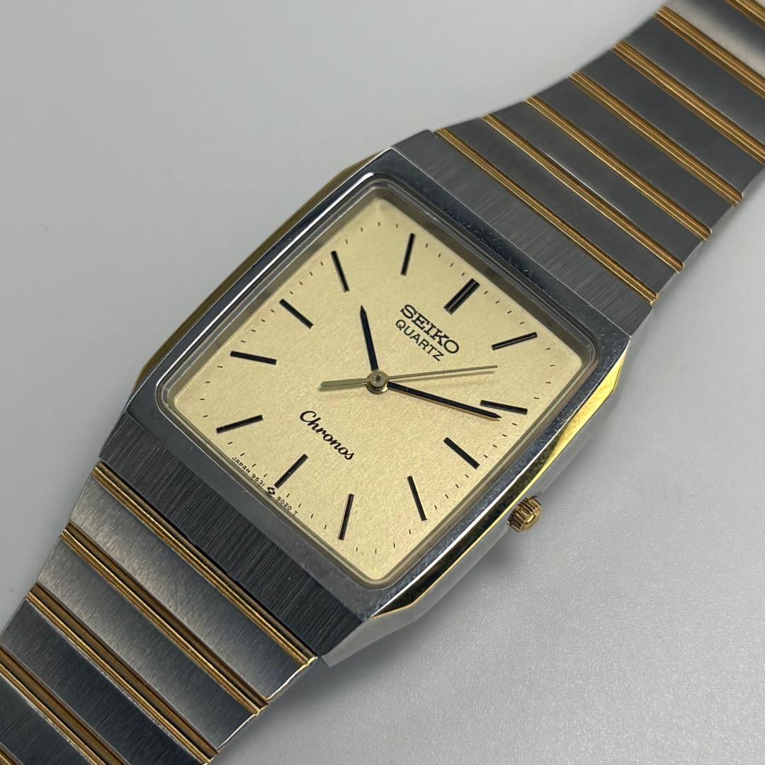 SEIKO Chronos クォーツ腕時計 ゴールド/シルバー