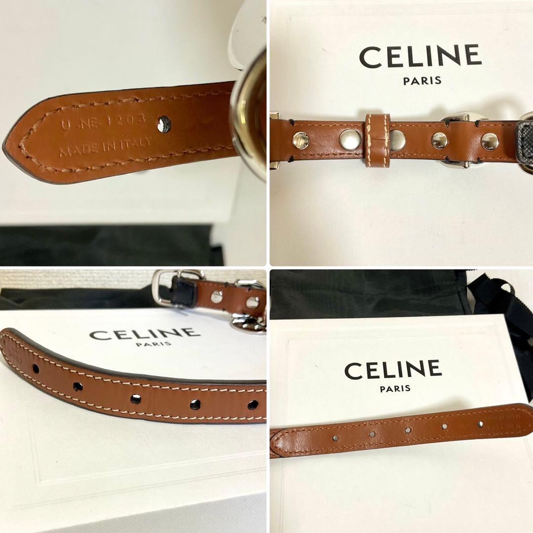 セリーヌ 定価6.4万【極美品】ドッグカラー 首輪 トリオンフ チャーム