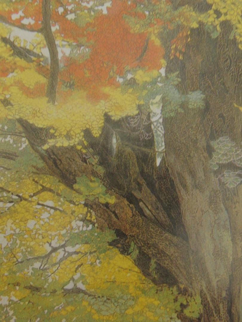 小谷津雅美、【悠久の賦】、希少な額装用画集より、新品額装付