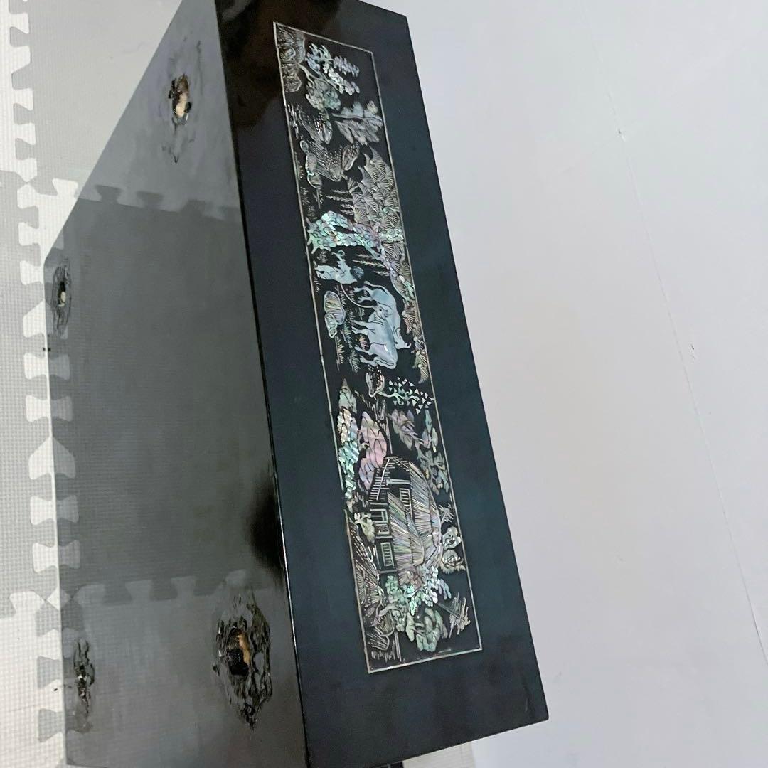 螺鈿細工　碁盤　昭和レトロ　囲碁版　李朝 アンティーク