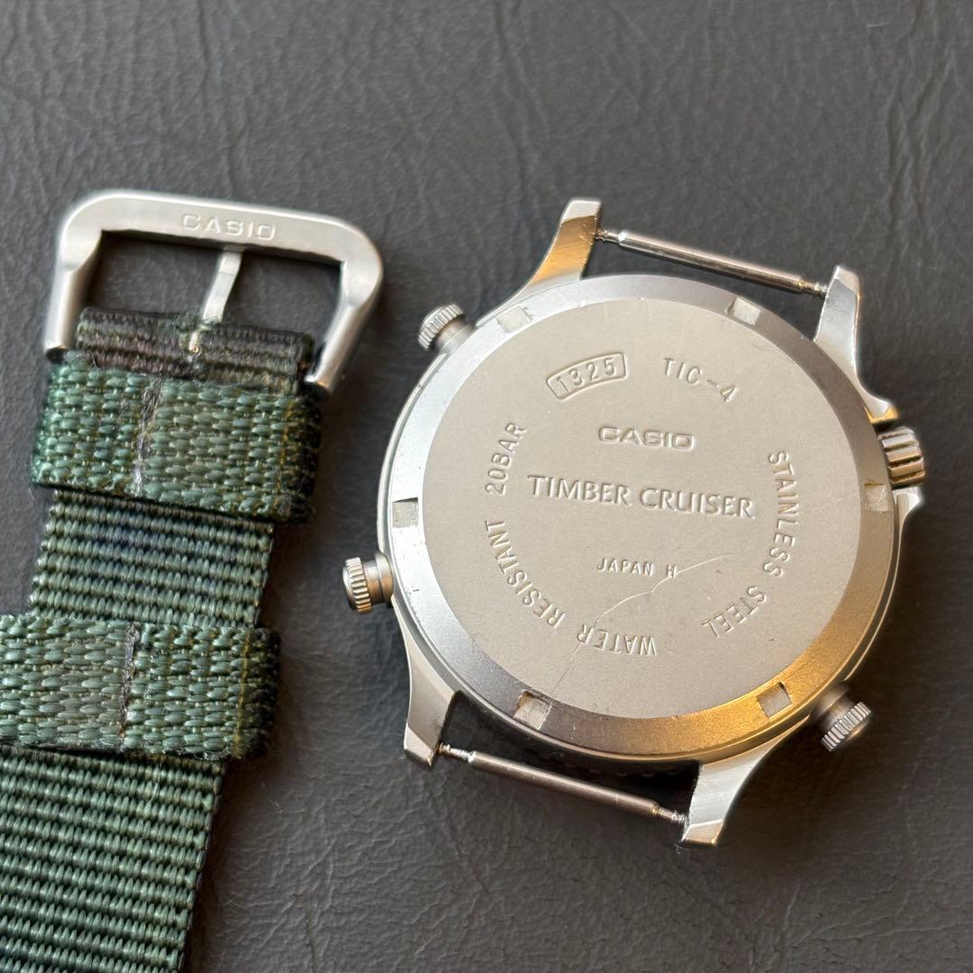 希少　稼動品　CASIO TIMBER CRUISER クロノグラフ腕時計