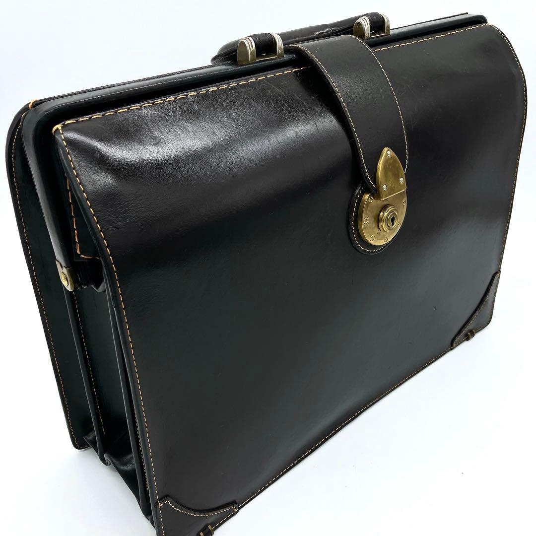 【土屋鞄】ビジネスバッグ　ダレスバッグ　レザー　ダークブラウン