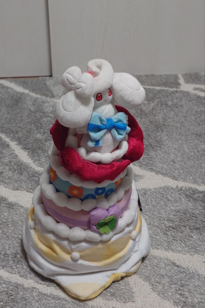 タグ付美品 ポケセン限定 マホイップ キョダイマックスのすがた ぬいぐるみ