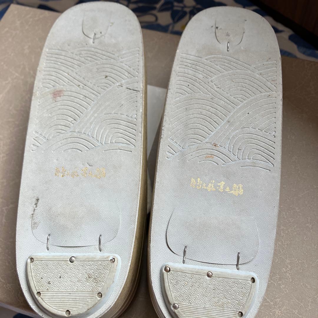 草履バックセット　織姫　正絹　西陣織　印伝　仕立屋甚五郎　草履Mサイズ