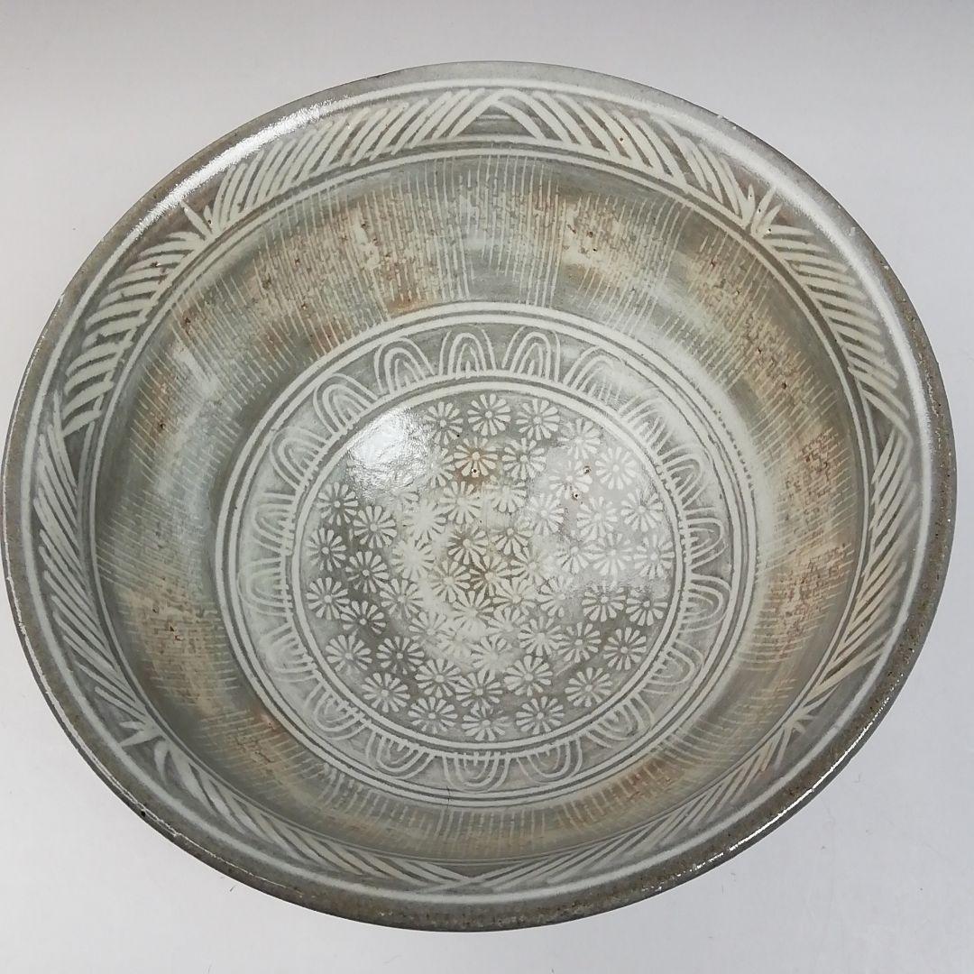 T974 数茶碗 十客 『花三島 数茶碗』『黒石窯 榊原勇一 作』 共箱