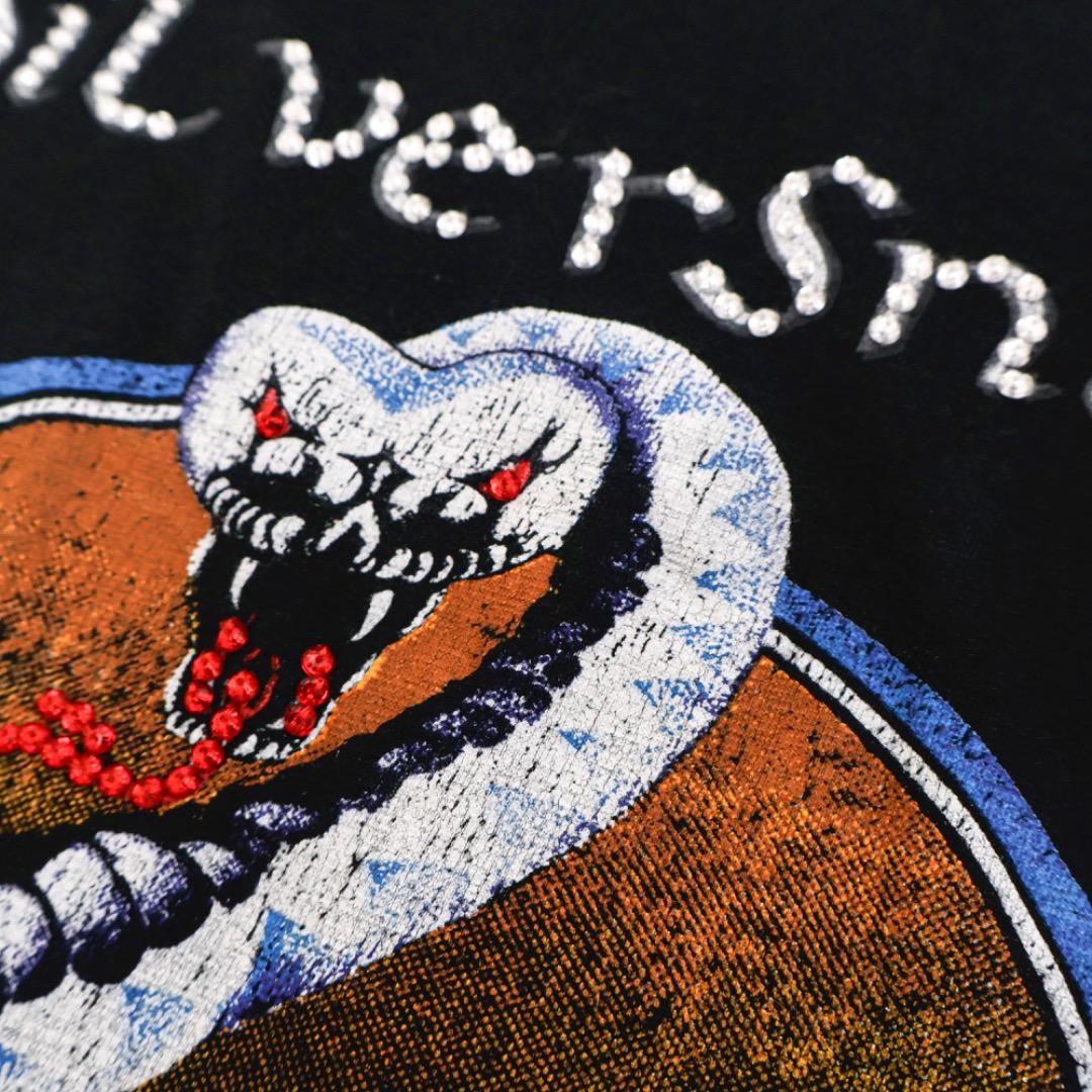 H1338◾️ドルチェ＆ガッバーナ　シルバースネーク　タンクトップTシャツ