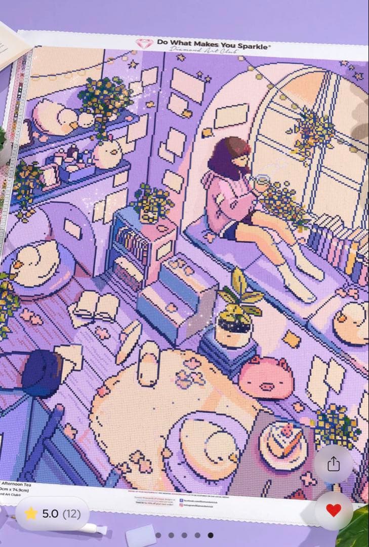 新品未開封　ダイヤモンドアートクラブ　afternoon tea