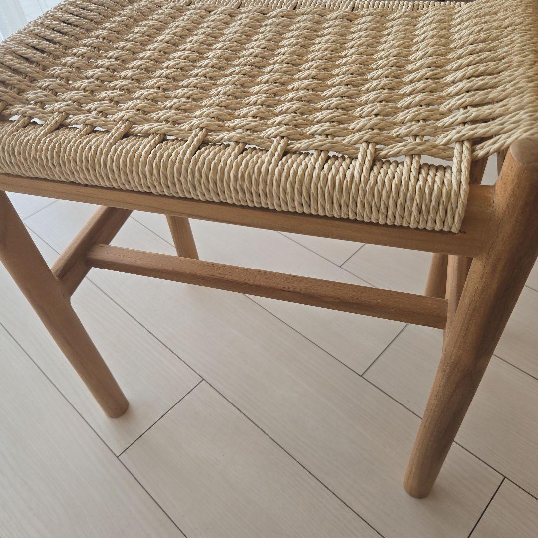 ナチュラル　ペーパーコード　ウッドスツール