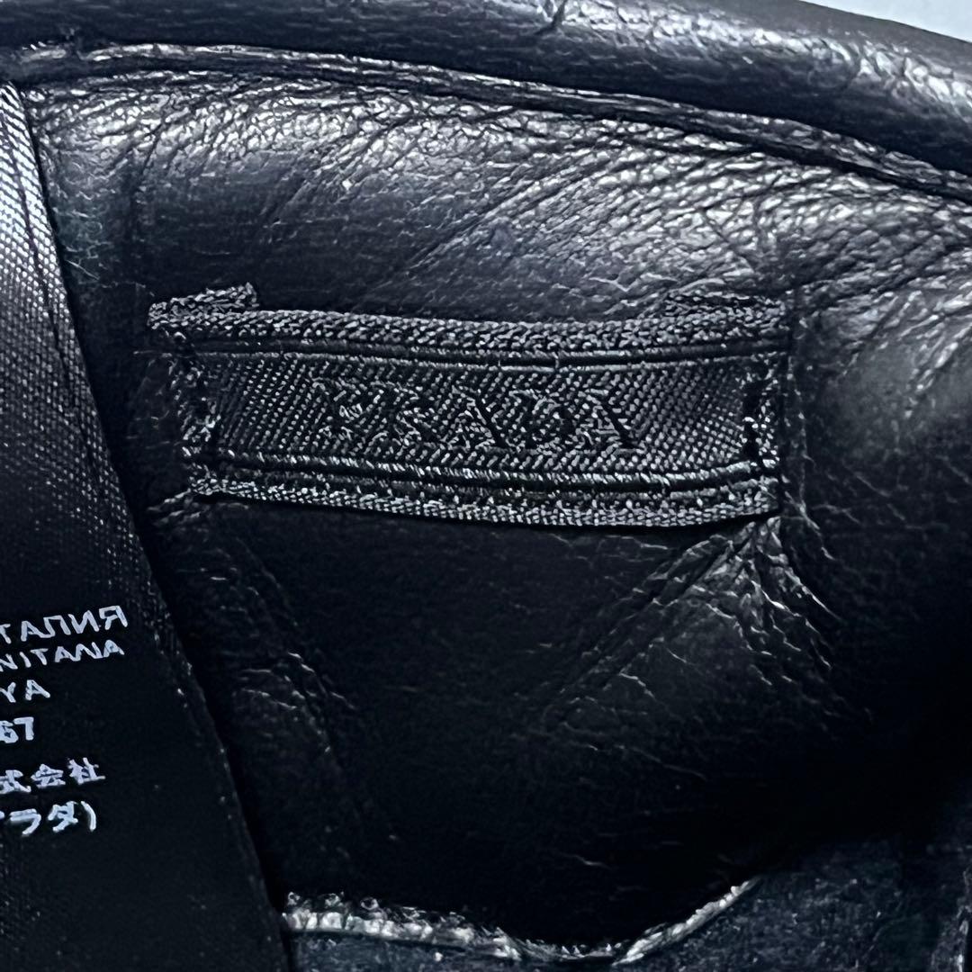 PRADAプラダトライアングルロゴ 三角プレート ラムレザーグローブ手袋81/2