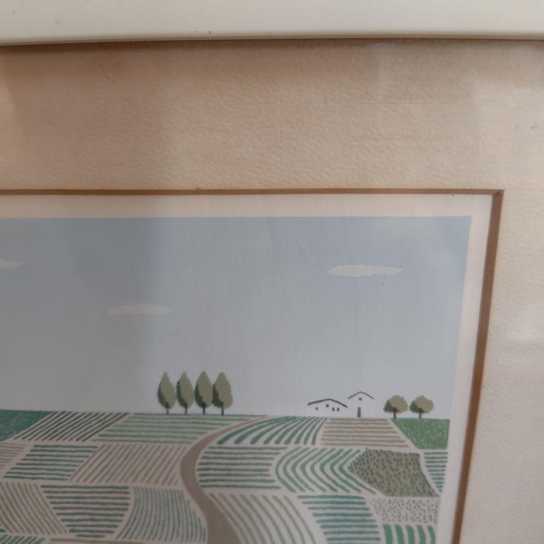 風景画 版画 ？AP サイン入り