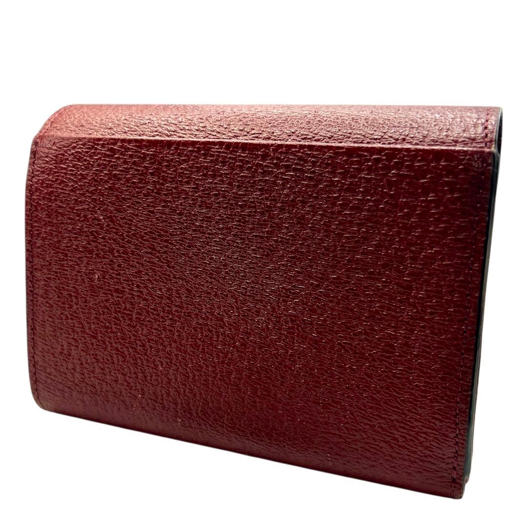 Vivienne Westwood レザー ボルドー 折り財布 8076