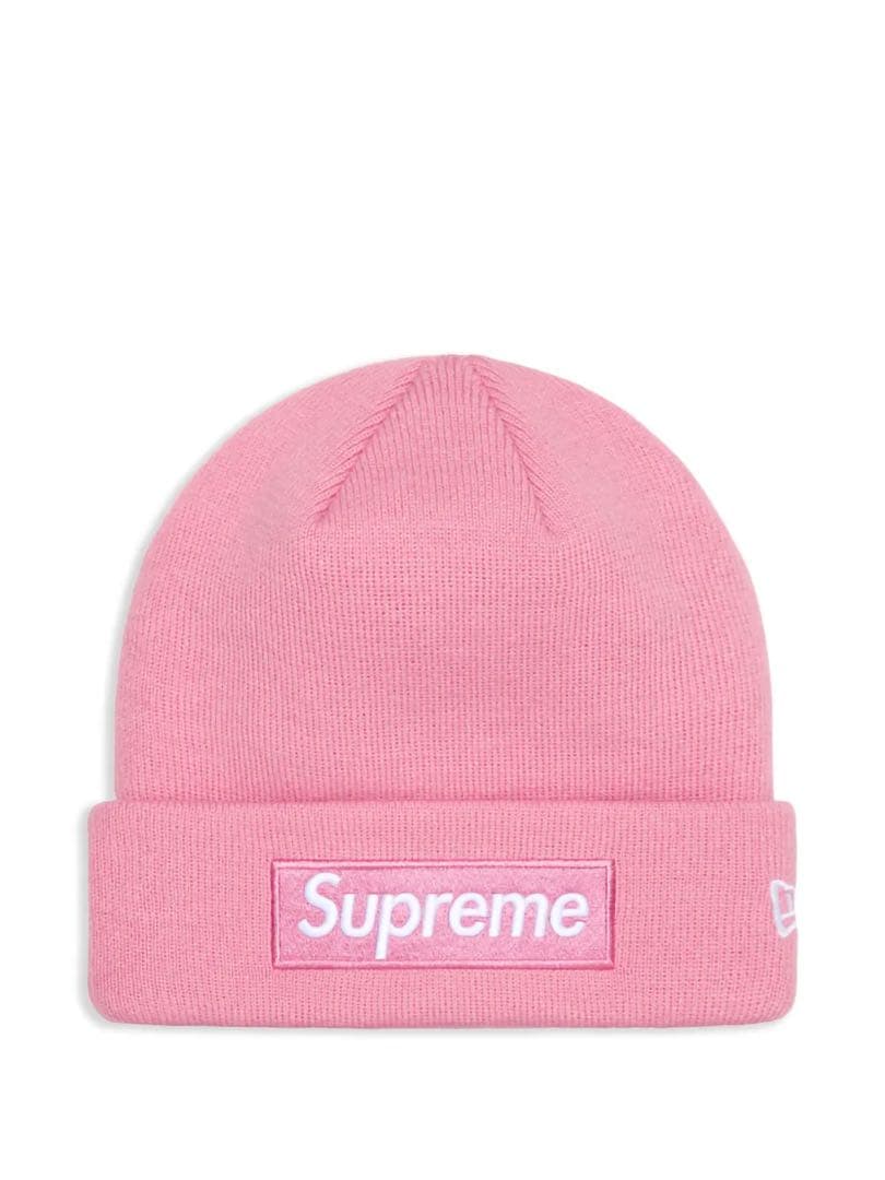Supreme ピンク ニット帽 - メルカリ