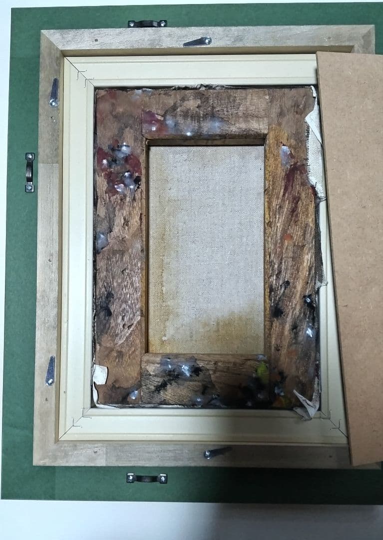 高島野十郎、絵画、油彩SM号、蝋燭、新品高級額縁、肉筆画。