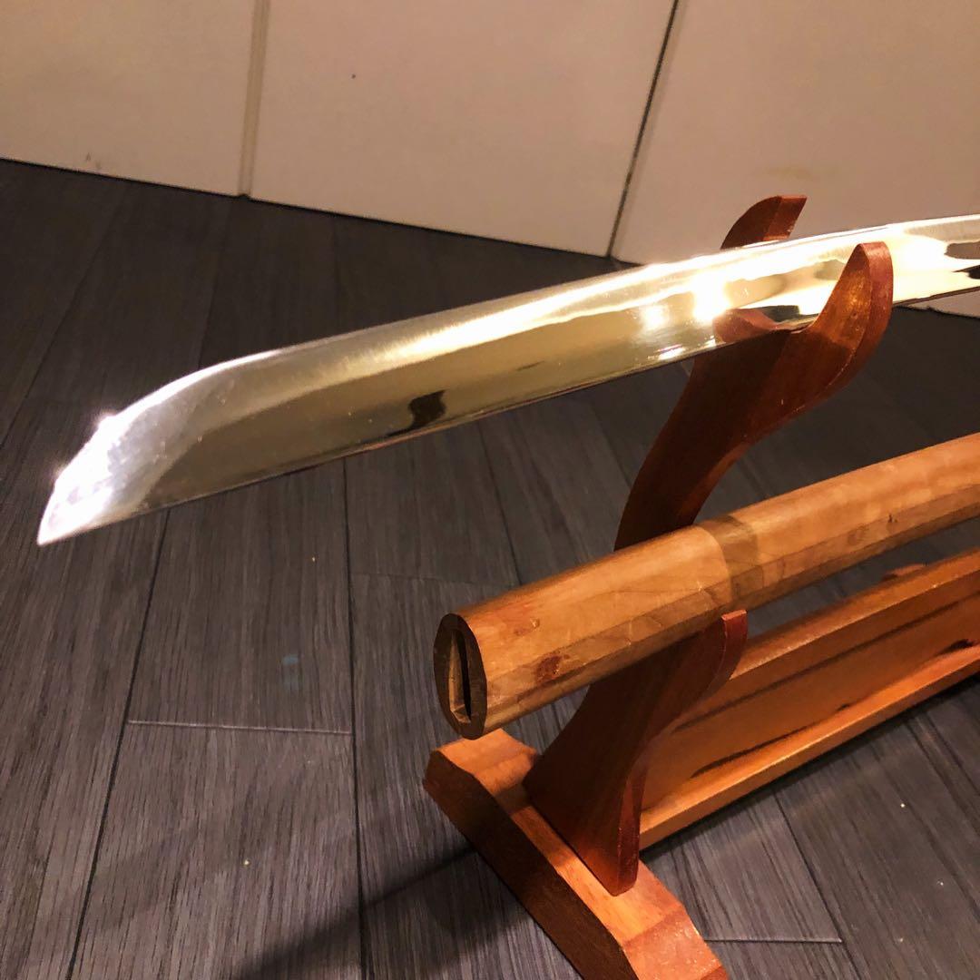 高級模造刀 高級居合刀　白鞘 合金製 長脇差　太刀　段平