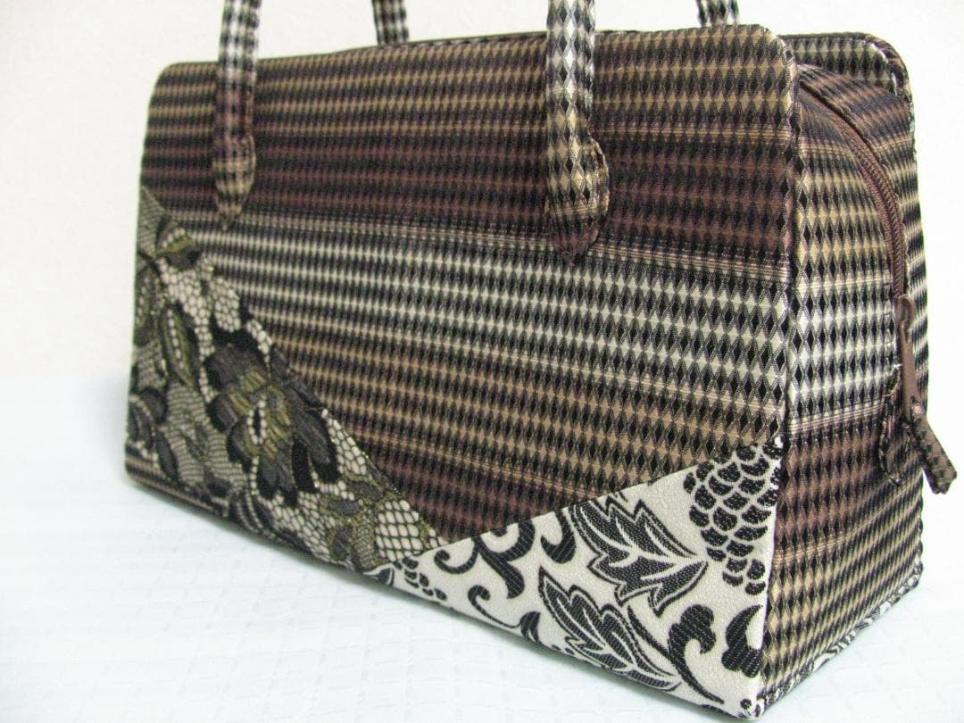 新同★銀座 ぜん屋 ボストン型バッグ 利休バッグ 和装バッグ