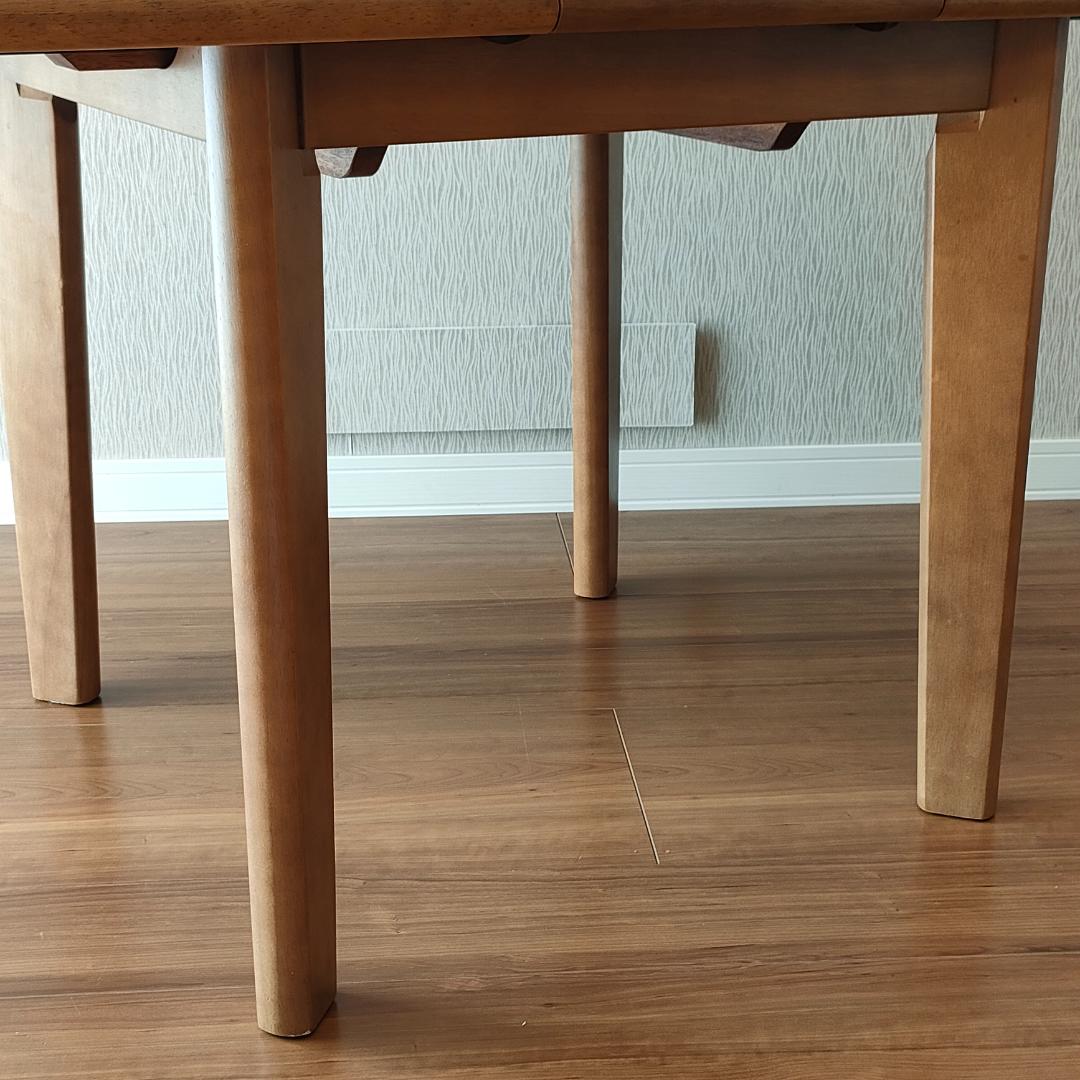 マルニ木工　伸長式　ダイニングテーブルセット　椅子2脚付き