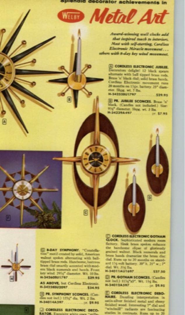 【50s-60s】当時物ウェルビー クロック