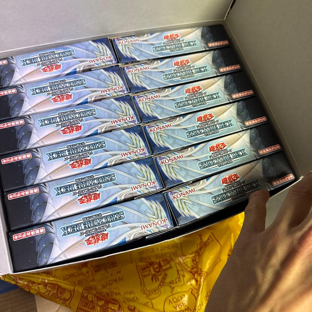遊戯王　青き眼の光臨　ストラクチャーデッキ　1カートン　開封済みカートン