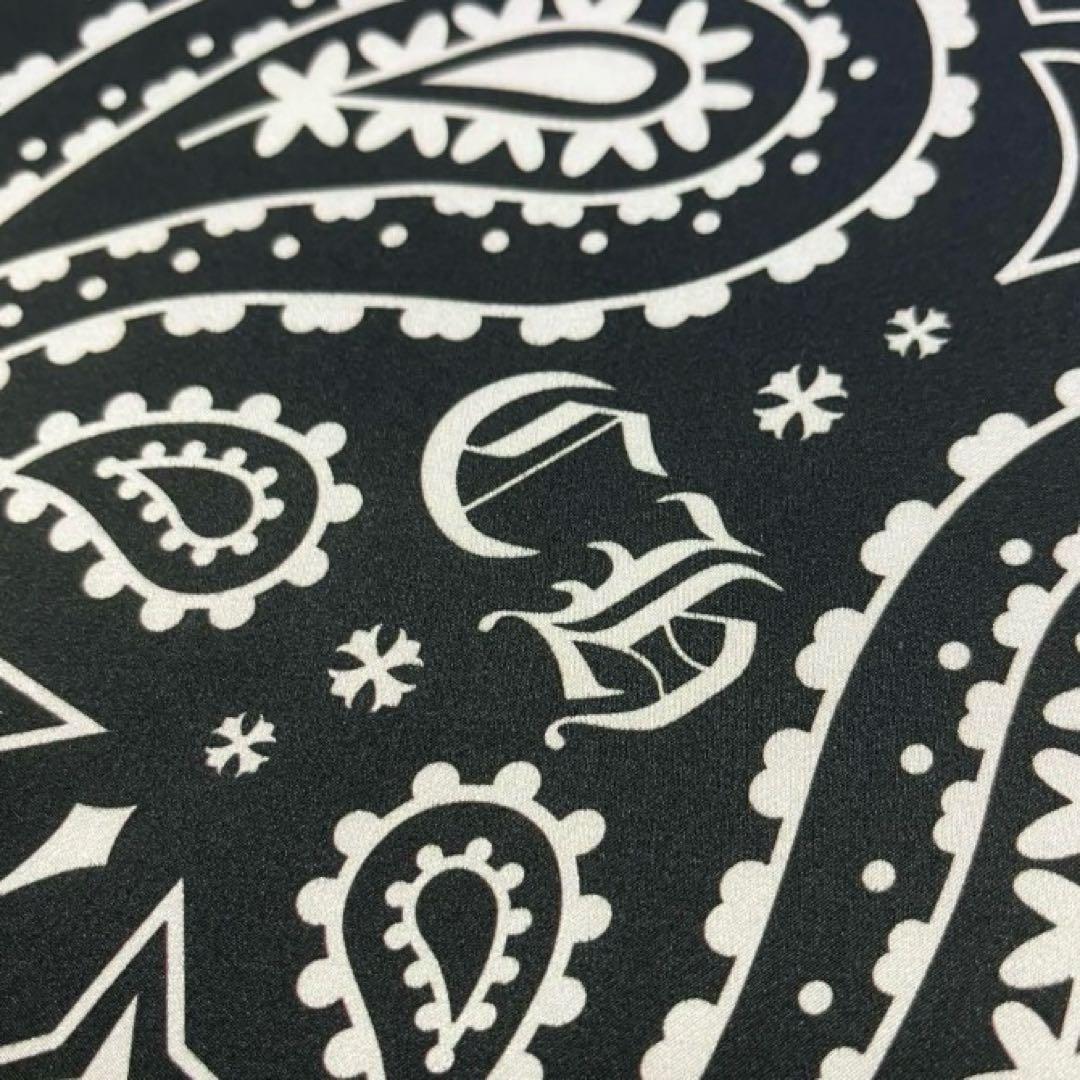 クロムハーツ　ペイズリー　バンダナ　シルクスカーフ