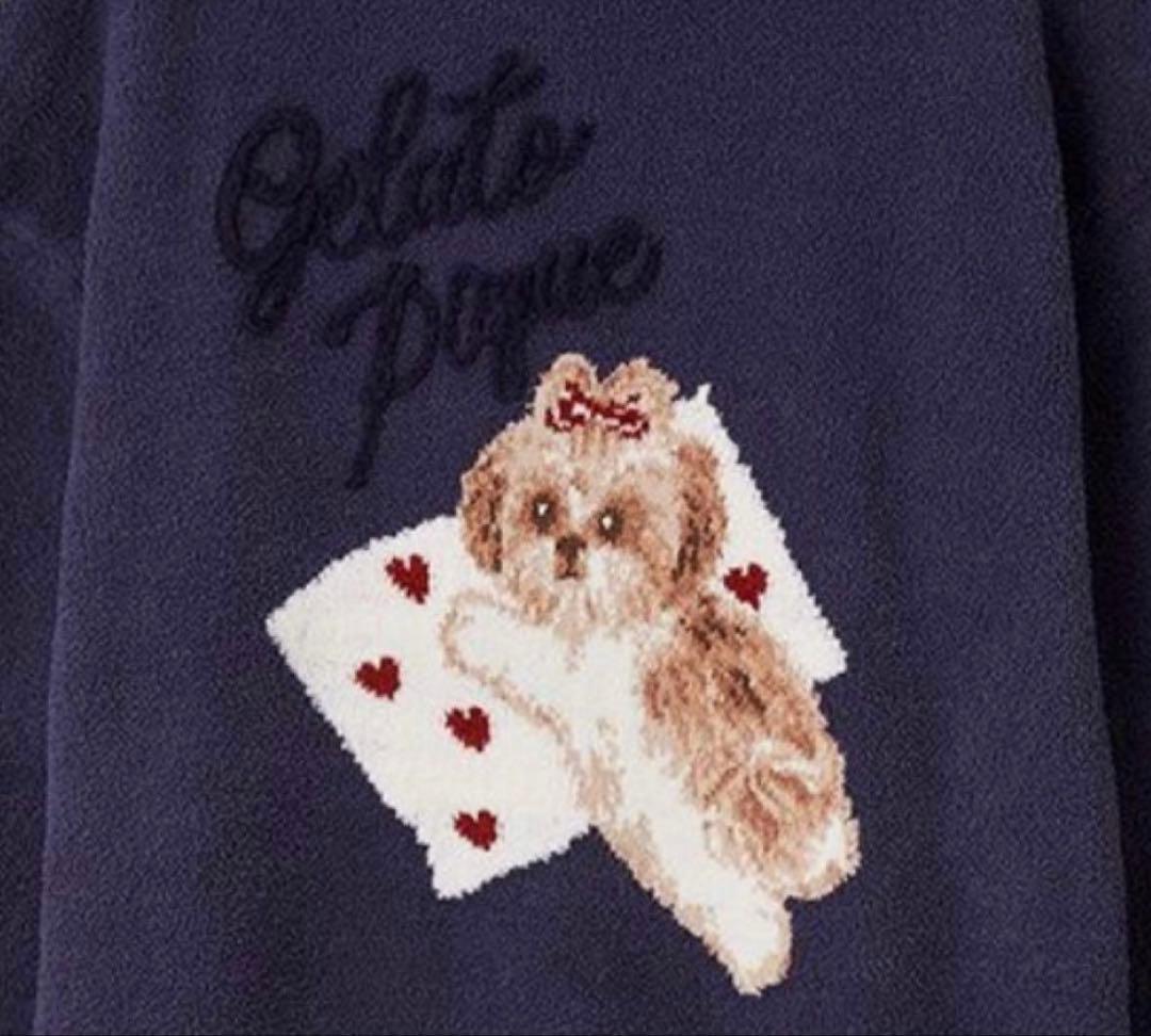 新品♡ジェラートピケ♡ シーズ―ジャガードワンピース　ネイビー