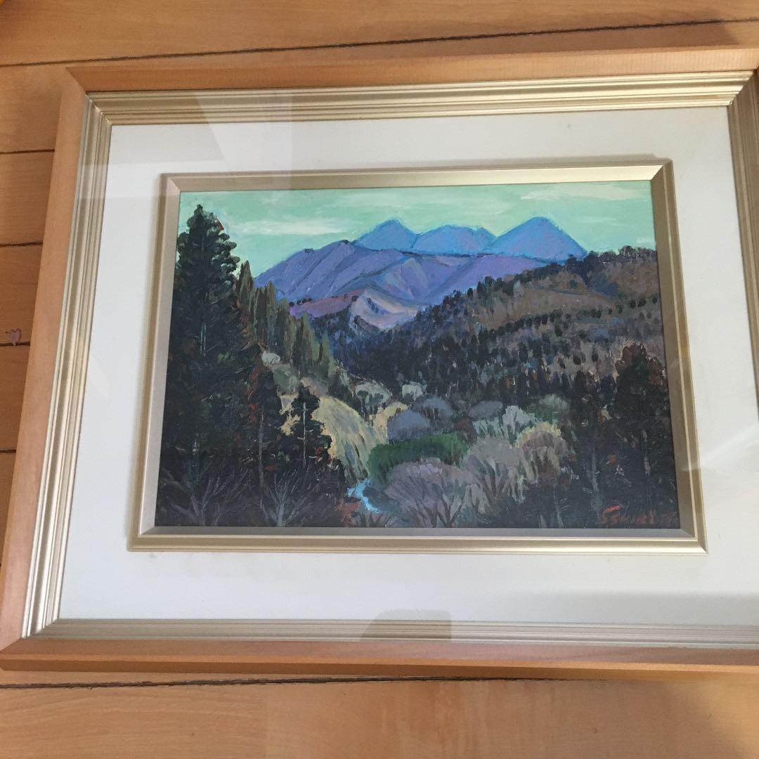 絵画　油絵　柴津　茂