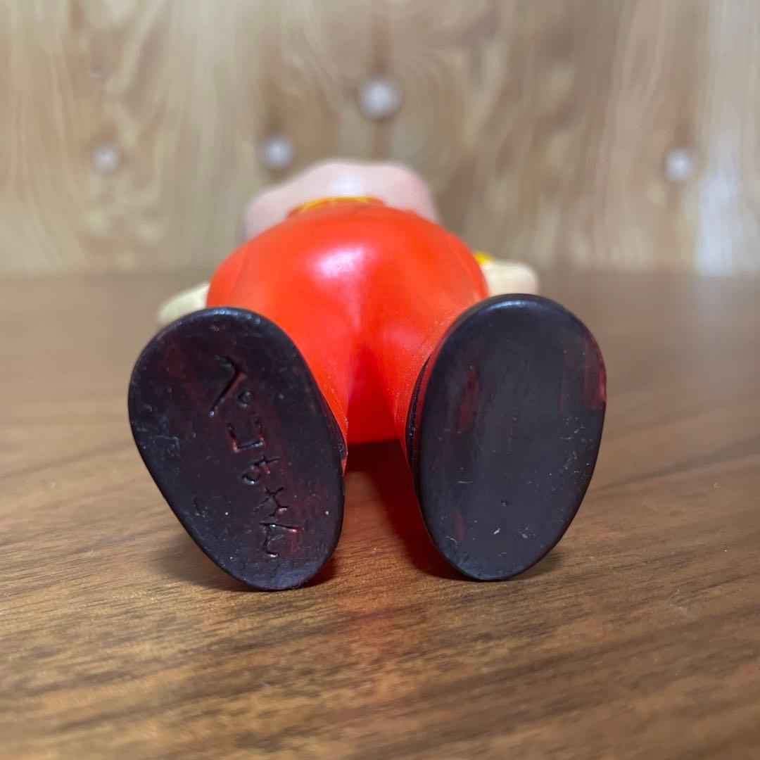 昭和40年頃 大きな 星ペコ 12.5cm 不二家 ペコちゃん 人形　ソフビ