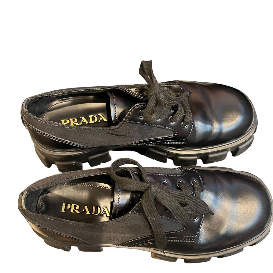 PRADA プラダ　モノリス　紐靴　28cm