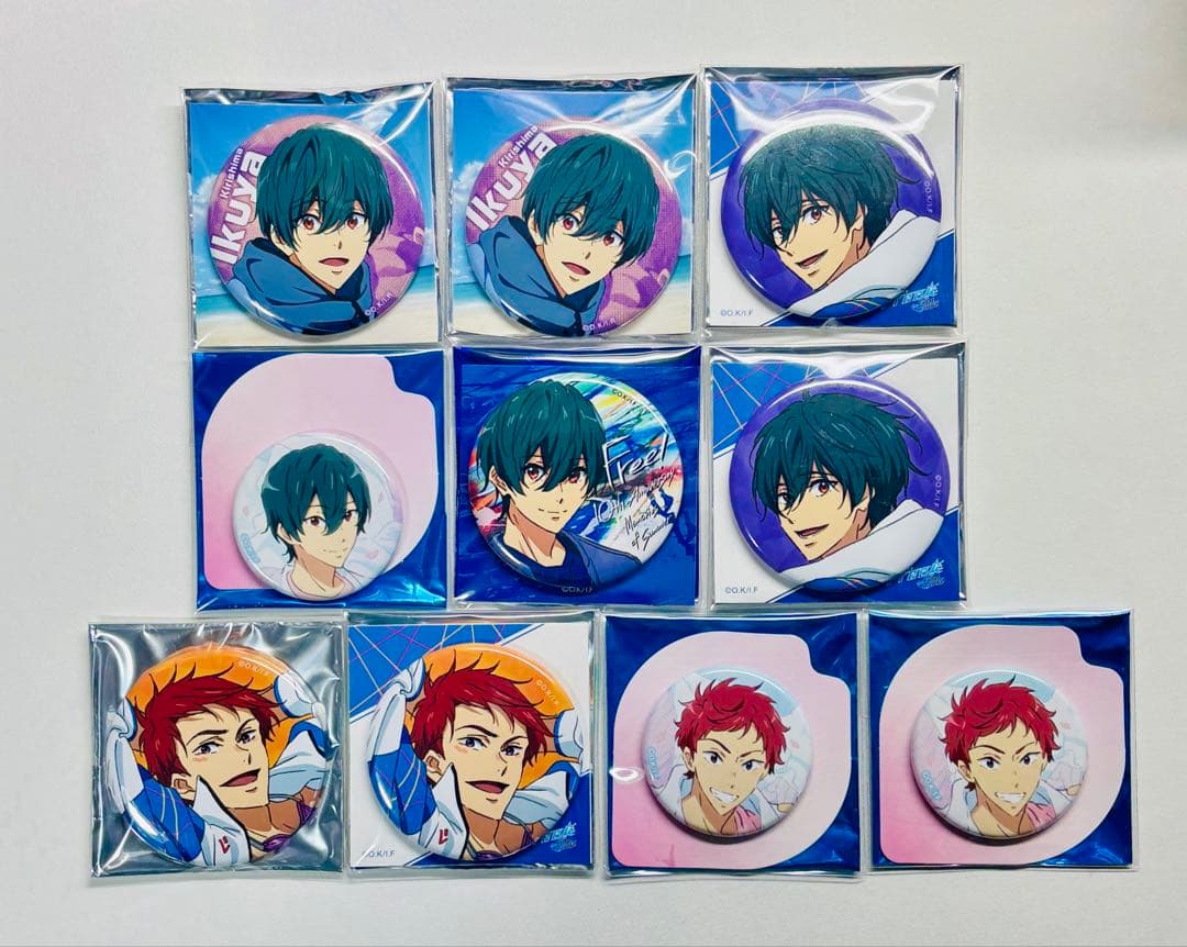 Free! MS RW 夢 Be ‪Free!‬ 缶バッジ 桐嶋郁弥 椎名旭 - メルカリ