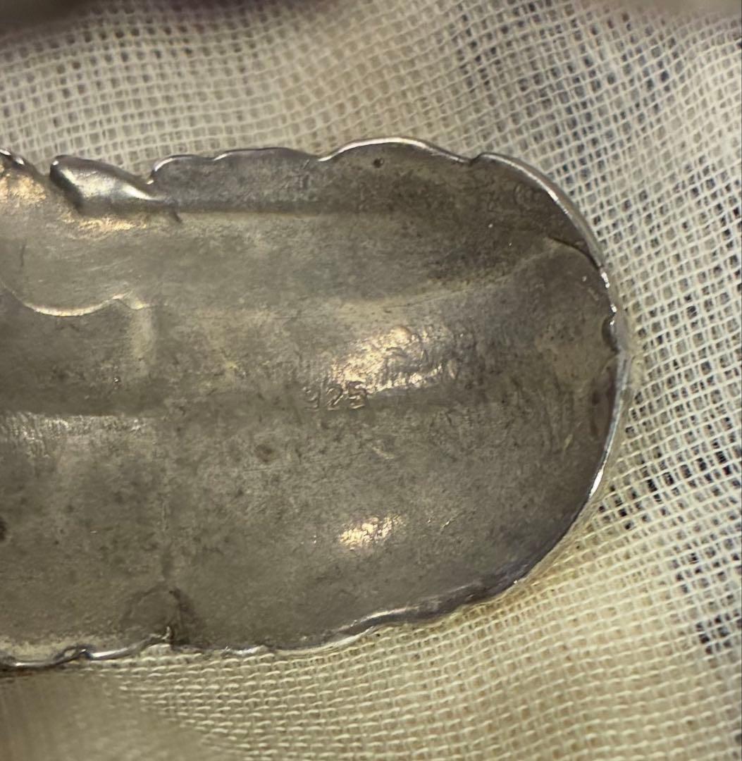 フェザー シルバー 925 バングル 羽根