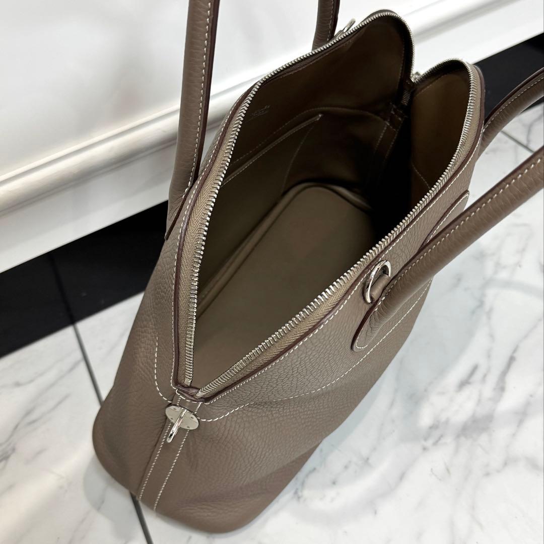 極美品 エルメス ボリード31 トリヨンクレマンス エトゥープ