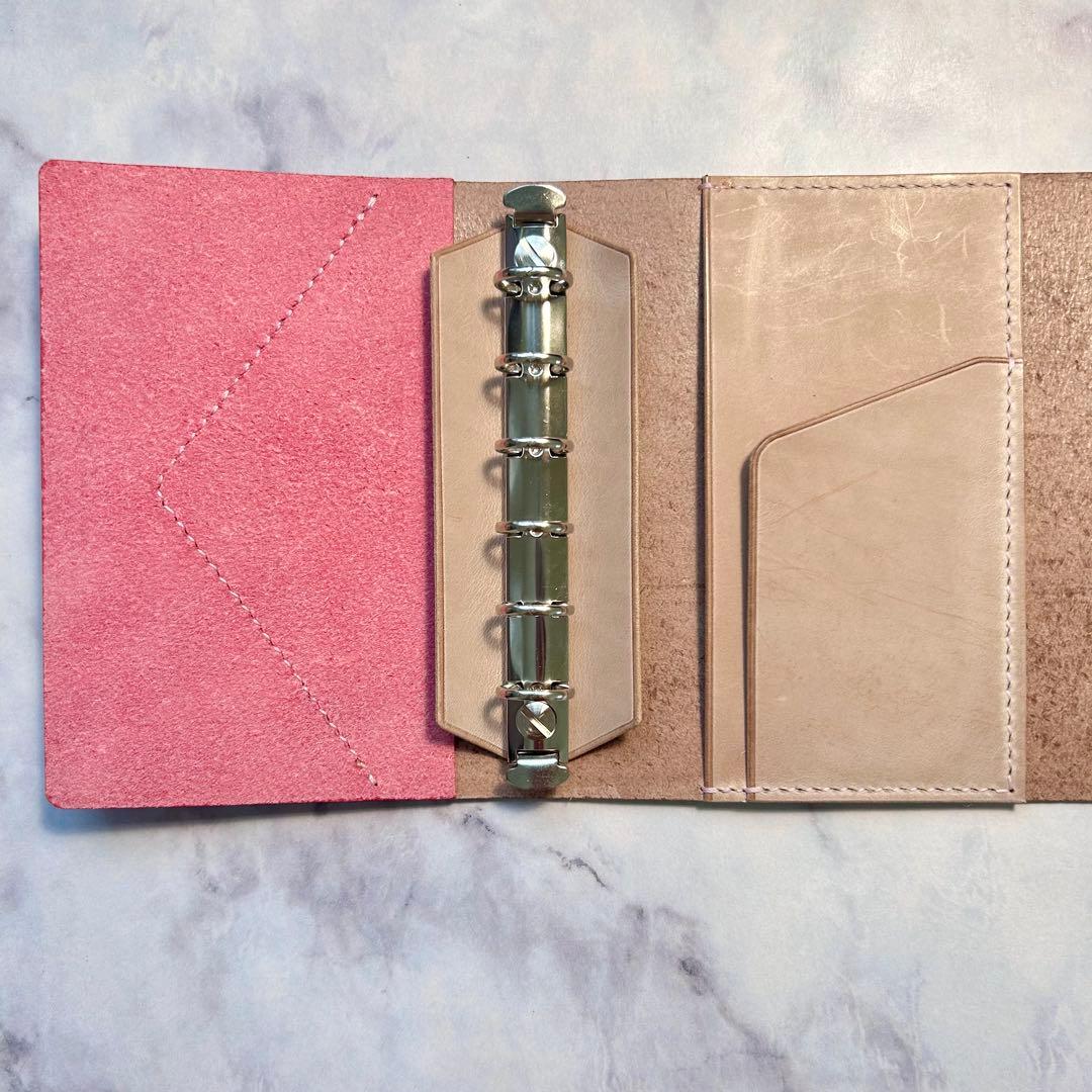 M6システム手帳　イタリアンレザー　ハンドメイド