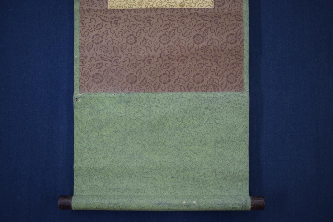 成山庵主國清/人物画賛/和尚画賛/三味線/掛軸☆宝船☆Y-767 JM