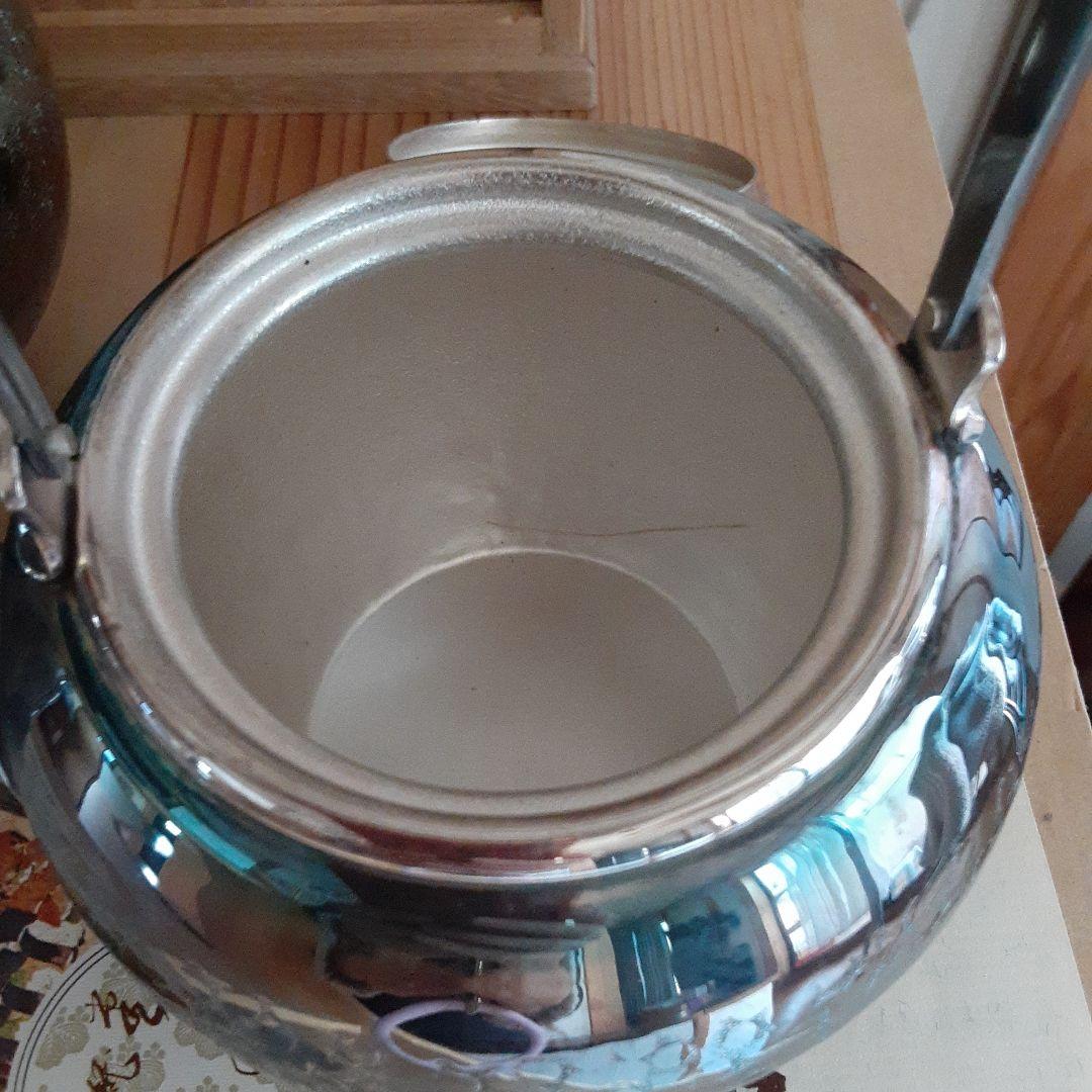 銀川堂 いぶし銀 特選黄銅製 茶筒 急須 銀川堂 いぶし銀 特選黄銅製