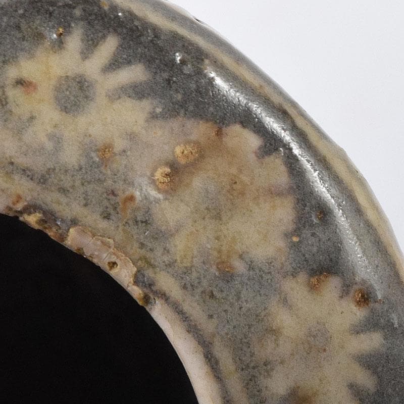 茶道具　花三島　茶入　前大徳　紫野　中村戒仙（高安）極め箱　V　8172