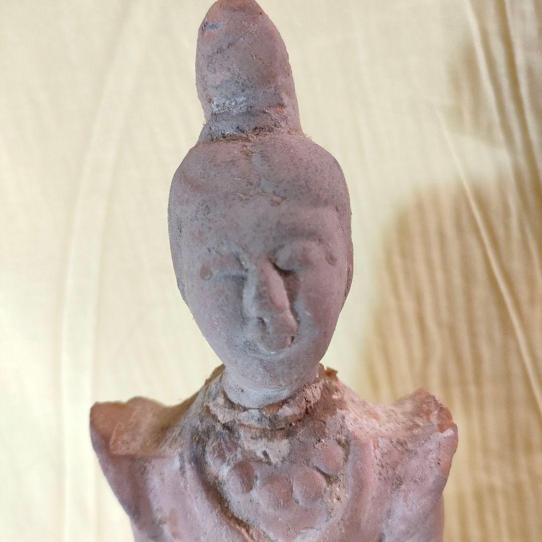 加彩人物俑 中国古陶 古玩 楽人 官女 - メルカリ