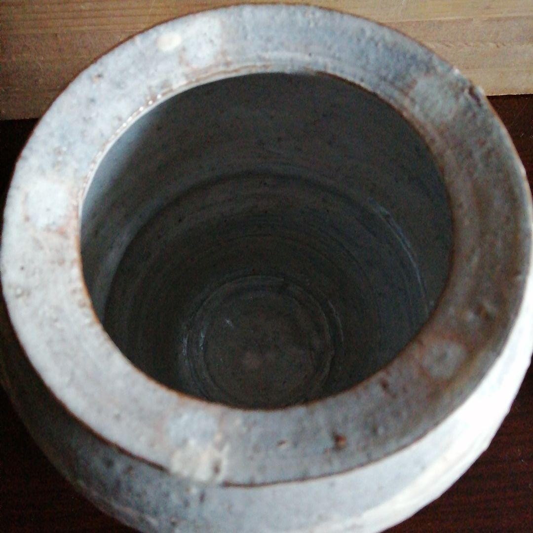 常滑焼　伊藤雄志　刷毛目水指　17.5cm