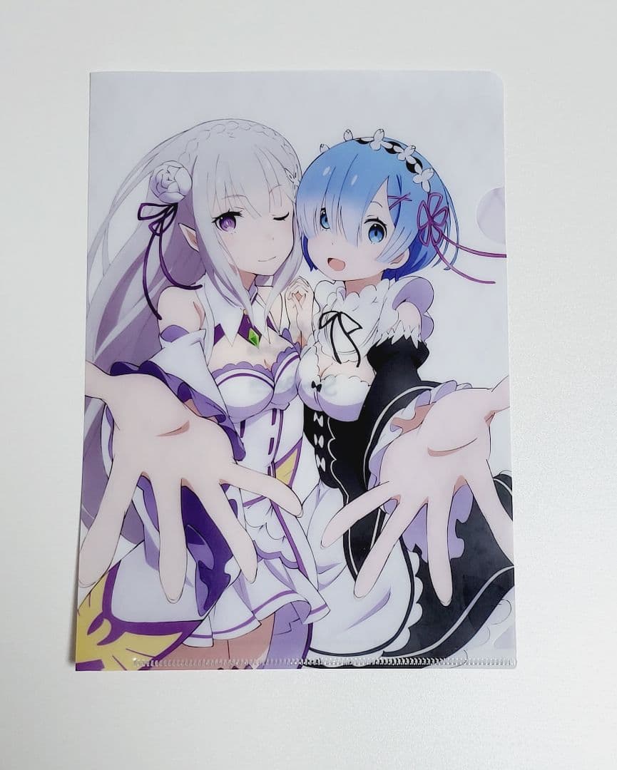 リゼロ エミリア レム クリアファイル - メルカリ