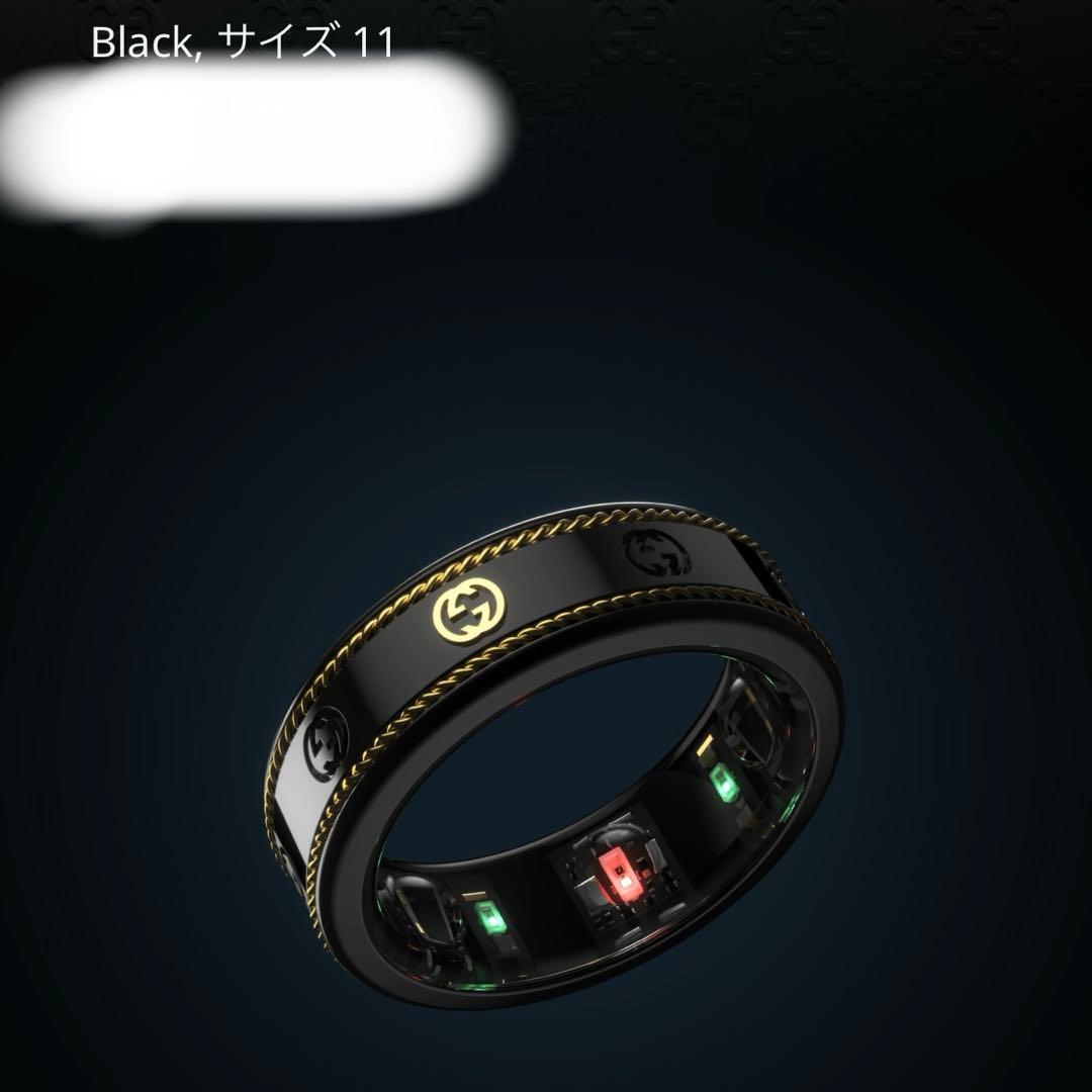 未使用保管品✨GUCCI×Oura スマートリング 黒金　20号