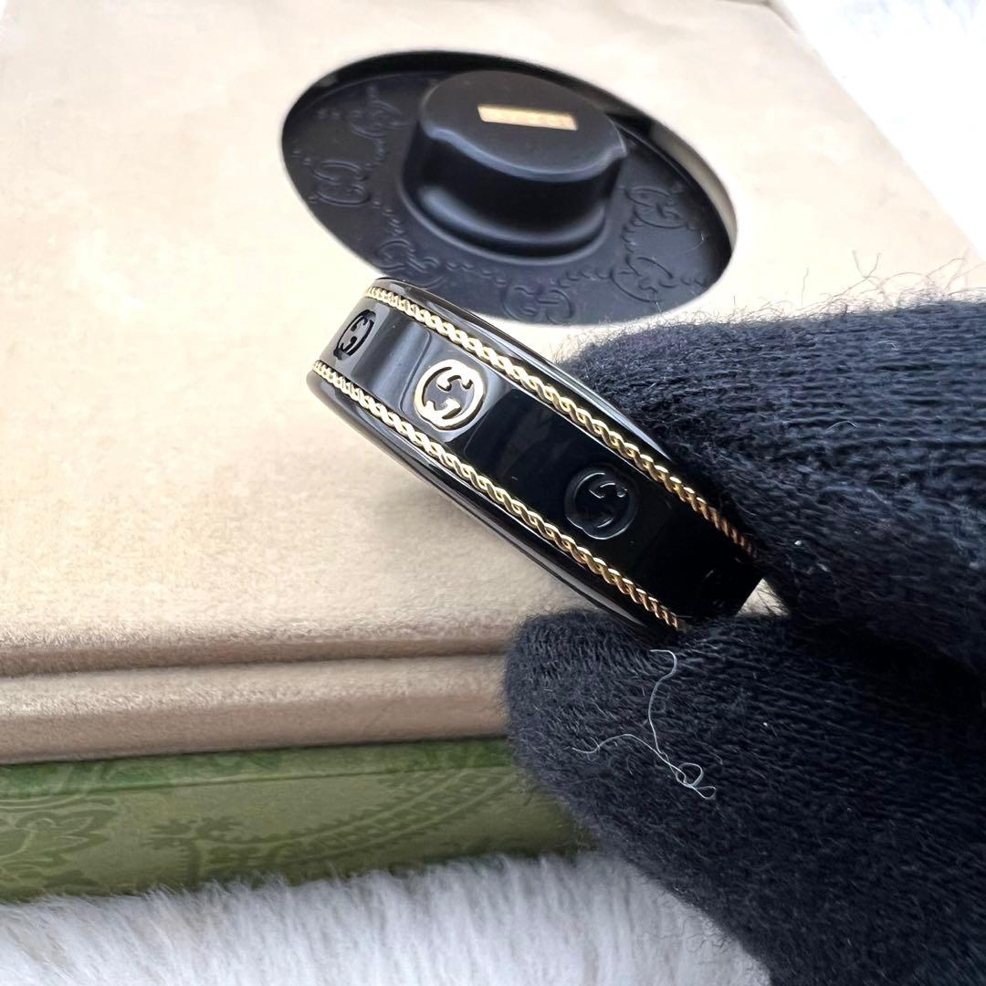 未使用保管品✨GUCCI×Oura スマートリング 黒金　20号