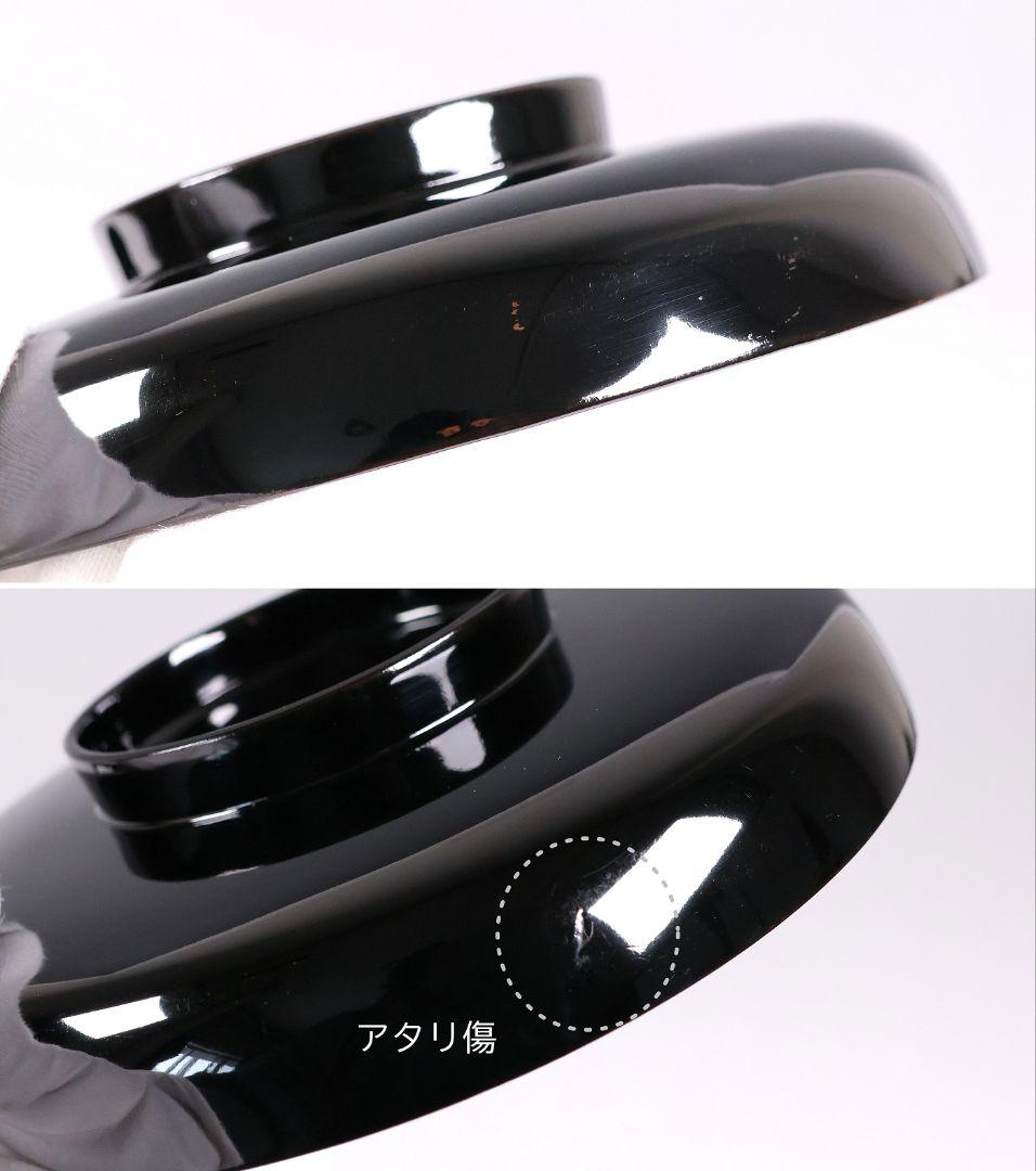 MB189】天然木漆塗 紫陽花と葵 金蒔絵 螺鈿入 黒塗 煮物椀 二客 昭和期