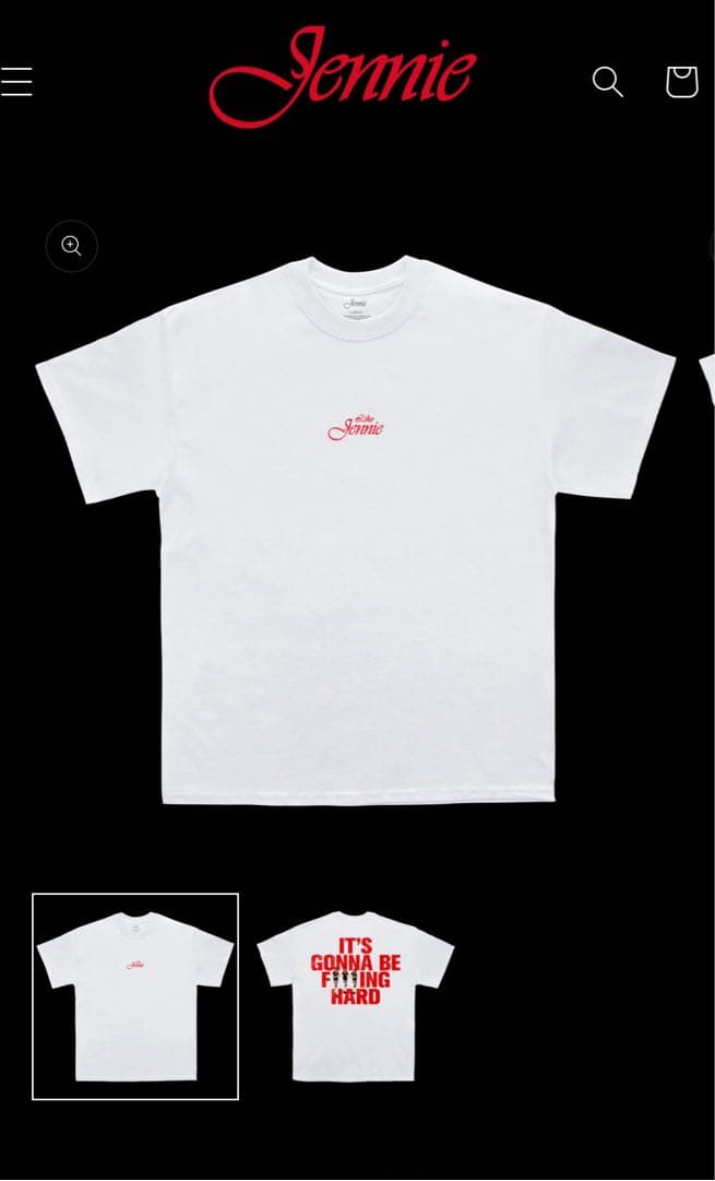 BLACKPINK JENNIE [like Jennie ] Tシャツ
