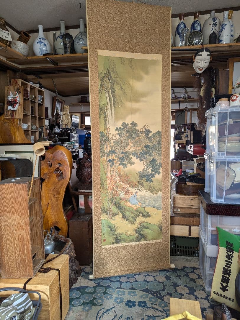 西本願寺絵師徳力冨吉郎氏三面