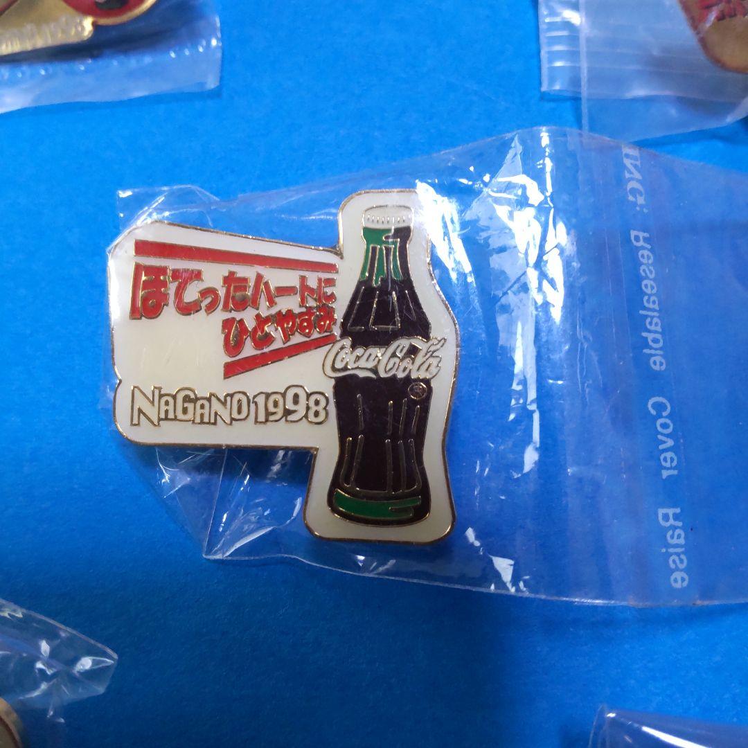 コカ・コーラ 長野オリンピック ノベルティピンバッジ 5個セット